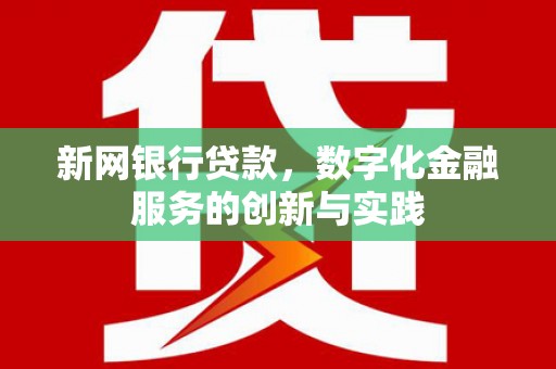 鹿泉新网银行贷款，数字化金融服务的创新与实践