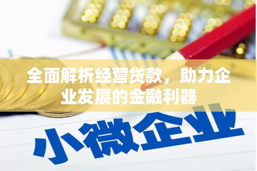 鹿泉全面解析经营贷款，助力企业发展的金融利器