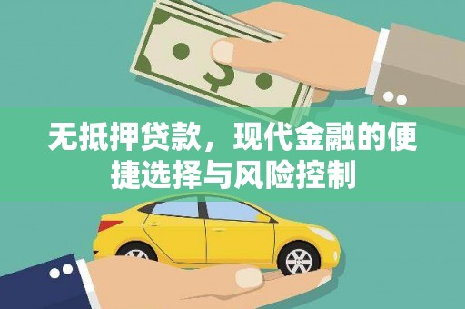 鹿泉无抵押贷款，现代金融的便捷选择与风险控制