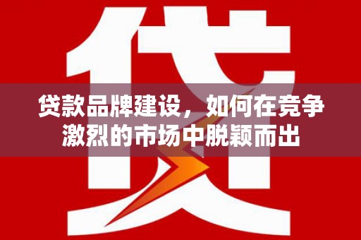 鹿泉贷款品牌建设，如何在竞争激烈的市场中脱颖而出