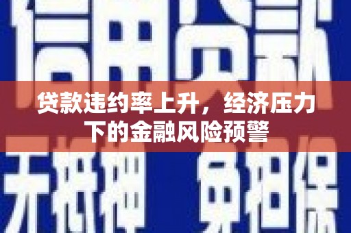 鹿泉贷款违约率上升，经济压力下的金融风险预警