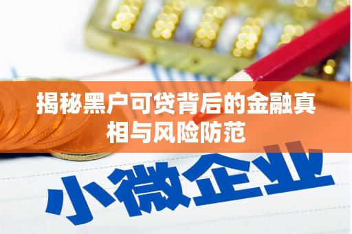 鹿泉揭秘黑户可贷背后的金融真相与风险防范