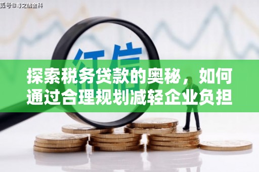 鹿泉探索税务贷款的奥秘，如何通过合理规划减轻企业负担
