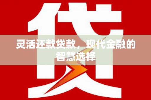 鹿泉灵活还款贷款，现代金融的智慧选择
