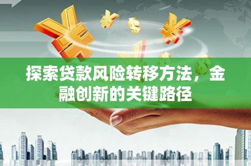 鹿泉探索贷款风险转移方法，金融创新的关键路径