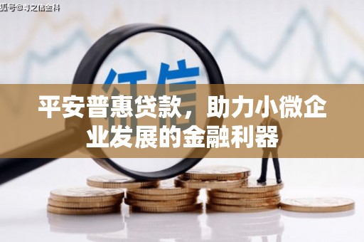 鹿泉平安普惠贷款，助力小微企业发展的金融利器