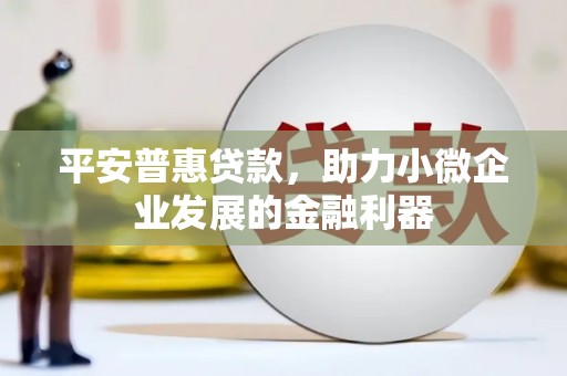 鹿泉平安普惠贷款，助力小微企业发展的金融利器