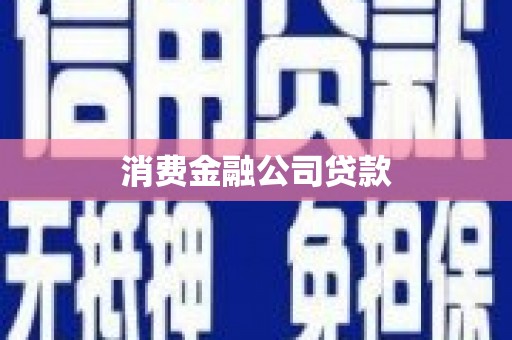 鹿泉消费金融公司贷款