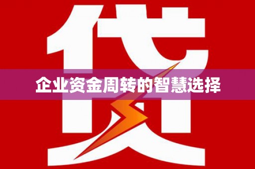 鹿泉企业资金周转的智慧选择