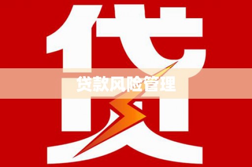 鹿泉贷款风险管理