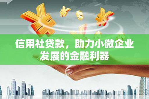 鹿泉信用社贷款，助力小微企业发展的金融利器