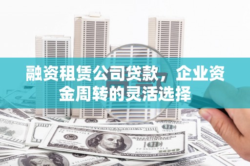 鹿泉融资租赁公司贷款，企业资金周转的灵活选择