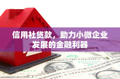 鹿泉信用社贷款，助力小微企业发展的金融利器