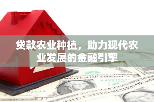鹿泉贷款农业种植，助力现代农业发展的金融引擎