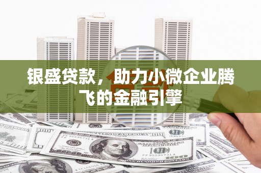 鹿泉银盛贷款，助力小微企业腾飞的金融引擎