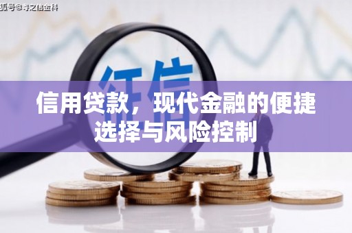 鹿泉信用贷款，现代金融的便捷选择与风险控制