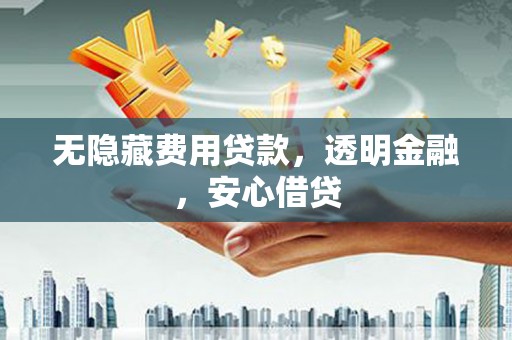 鹿泉无隐藏费用贷款，透明金融，安心借贷