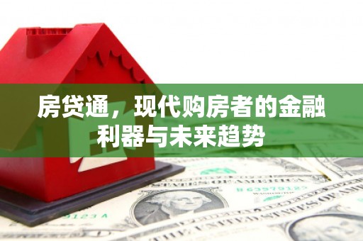 鹿泉房贷通，现代购房者的金融利器与未来趋势