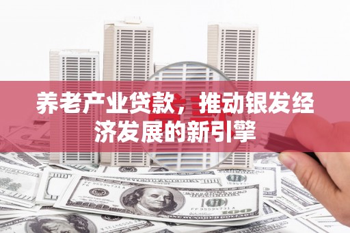 鹿泉养老产业贷款，推动银发经济发展的新引擎