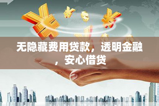 鹿泉无隐藏费用贷款，透明金融，安心借贷