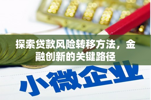 鹿泉探索贷款风险转移方法，金融创新的关键路径