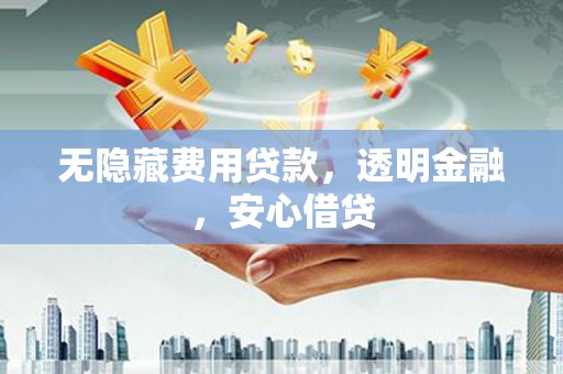 鹿泉无隐藏费用贷款，透明金融，安心借贷
