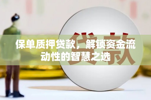 鹿泉保单质押贷款，解锁资金流动性的智慧之选