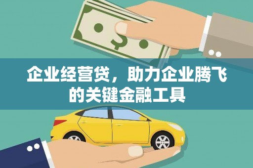 鹿泉企业经营贷，助力企业腾飞的关键金融工具