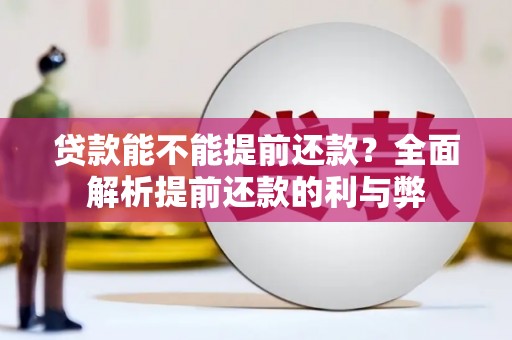 鹿泉贷款能不能提前还款？全面解析提前还款的利与弊
