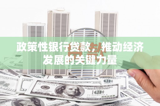 鹿泉政策性银行贷款，推动经济发展的关键力量