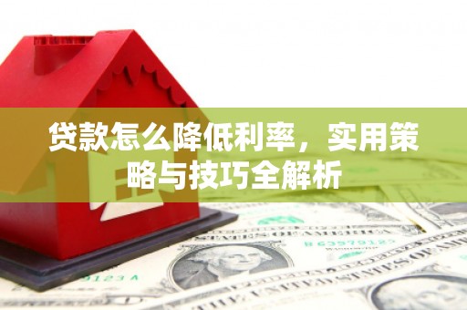 鹿泉贷款怎么降低利率，实用策略与技巧全解析