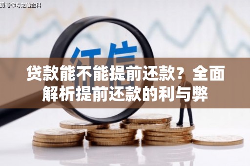 鹿泉贷款能不能提前还款？全面解析提前还款的利与弊