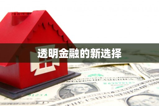 鹿泉透明金融的新选择