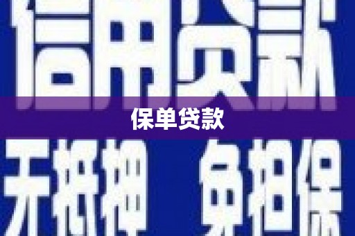鹿泉保单贷款